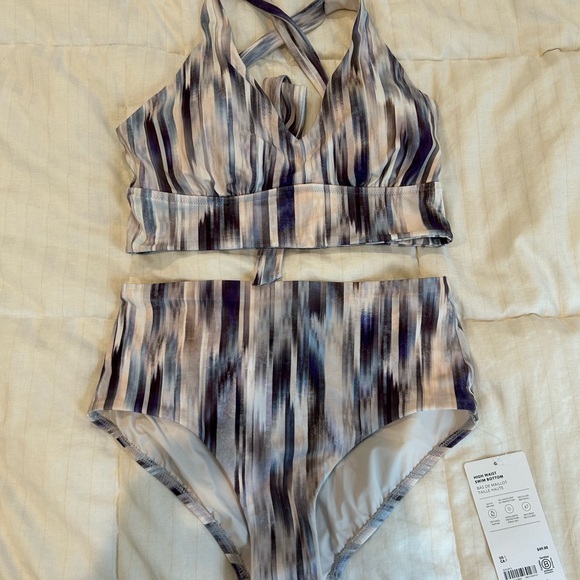Athleta Other - Striped atheleta Bikini Set